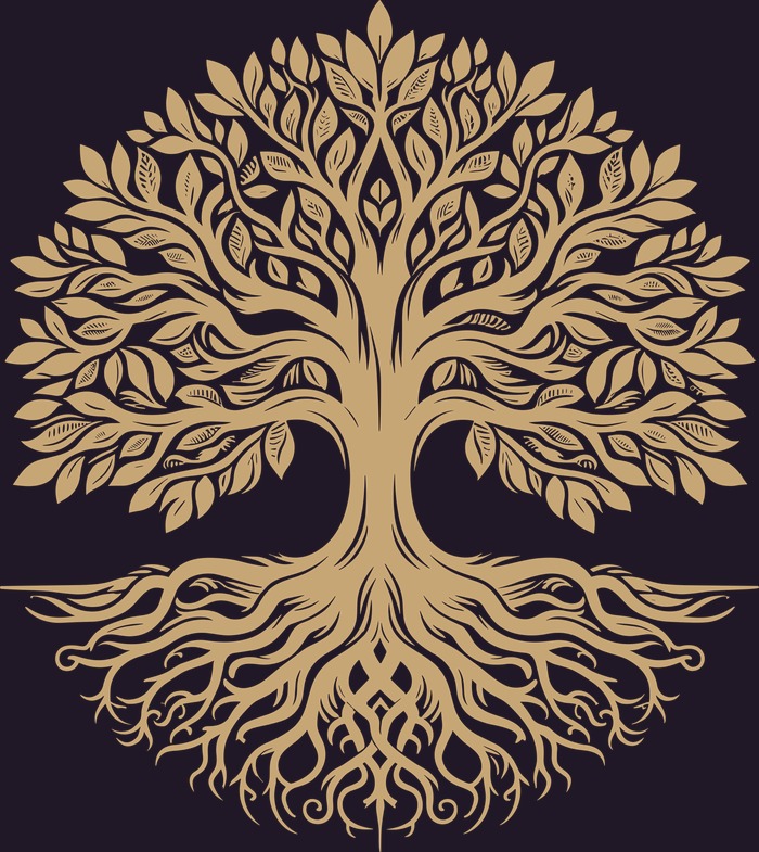 Tangled Root Press tree of life emblem
